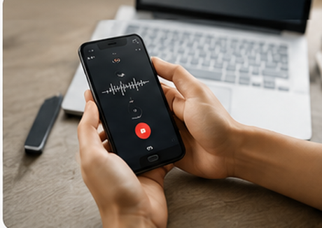 スマホで録音した音声ファイル